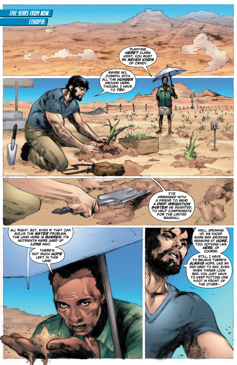 Illustration for article titled Exclusive DC preview: Discover Clark Kent’s fate in Action Comics: Futures End #1